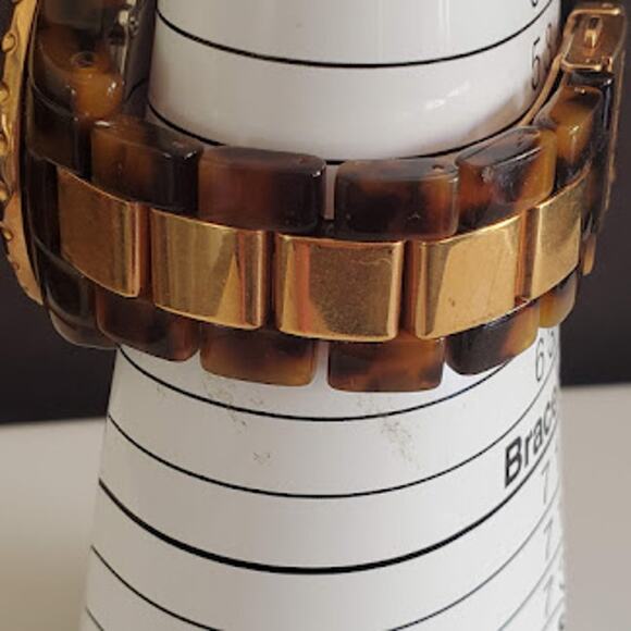 Michael Kors Ladies Rose Gold Watch Tortoise Shell and Rose Gold Band MK5416 - Picture 4 of 9